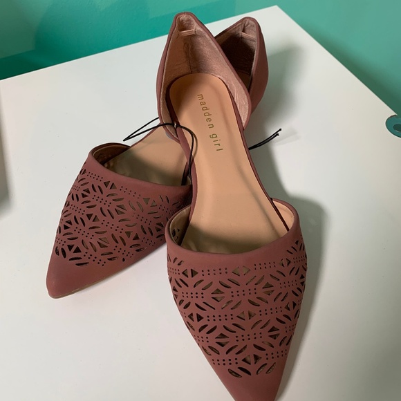 NEW! Madden Girl Mauve Flats - Picture 1 of 1